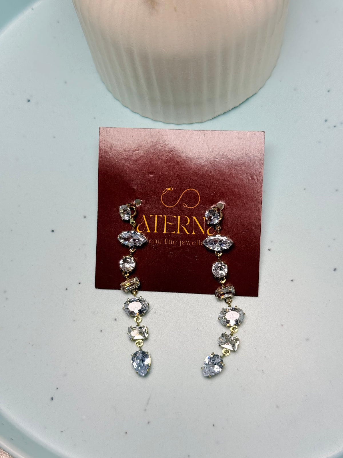 Crystal drop earrings