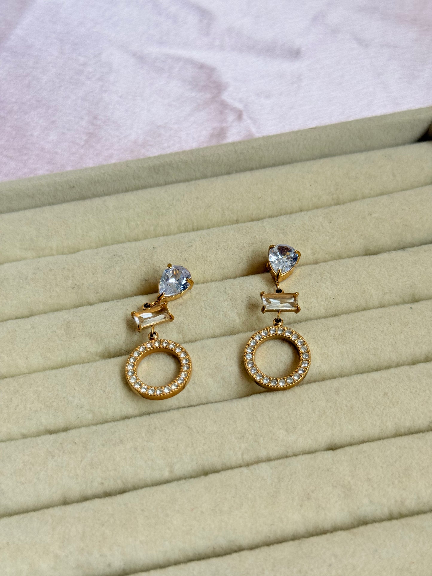 Celestial halo earrings
