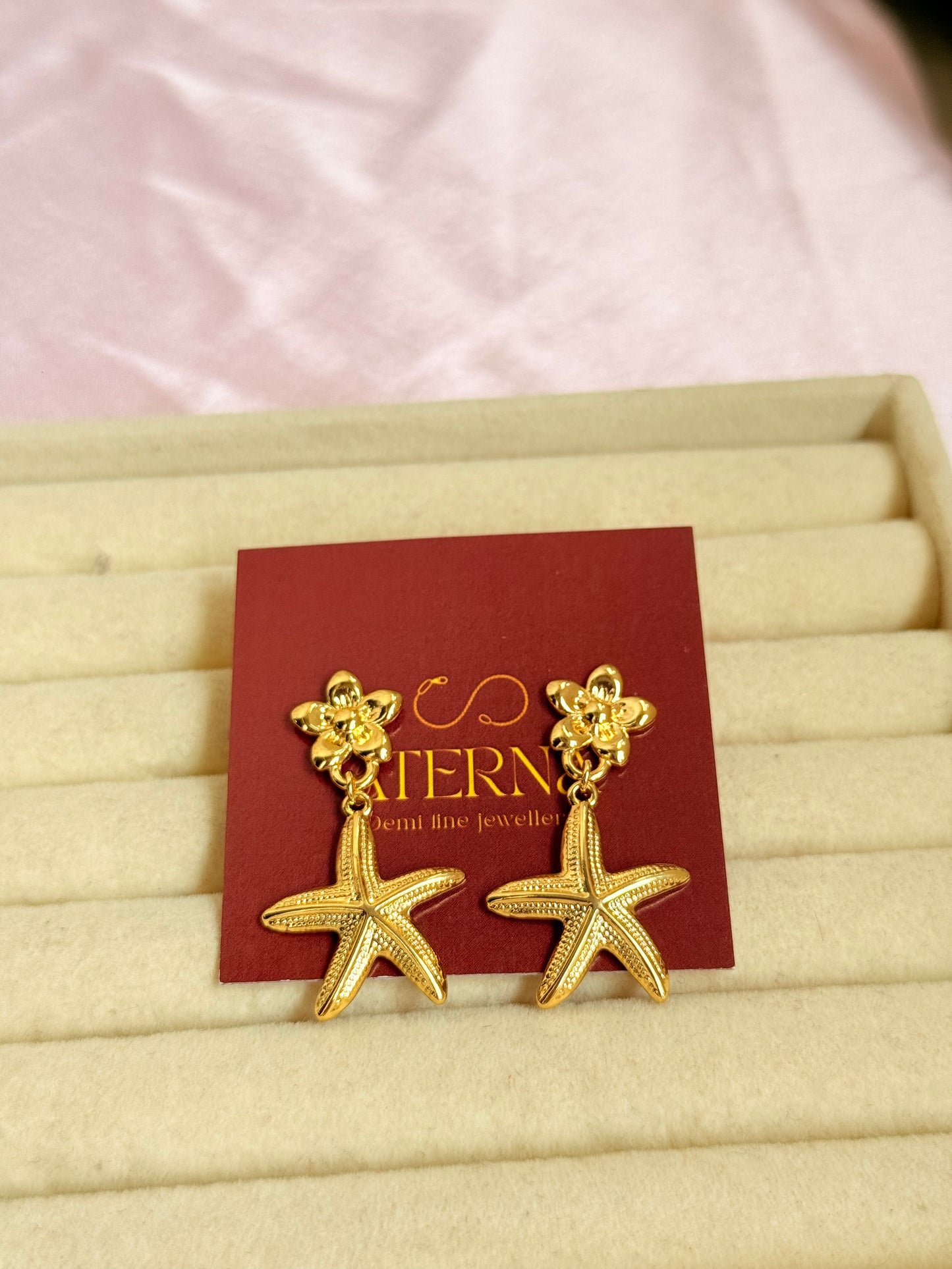 Hanging Starfish Earrings