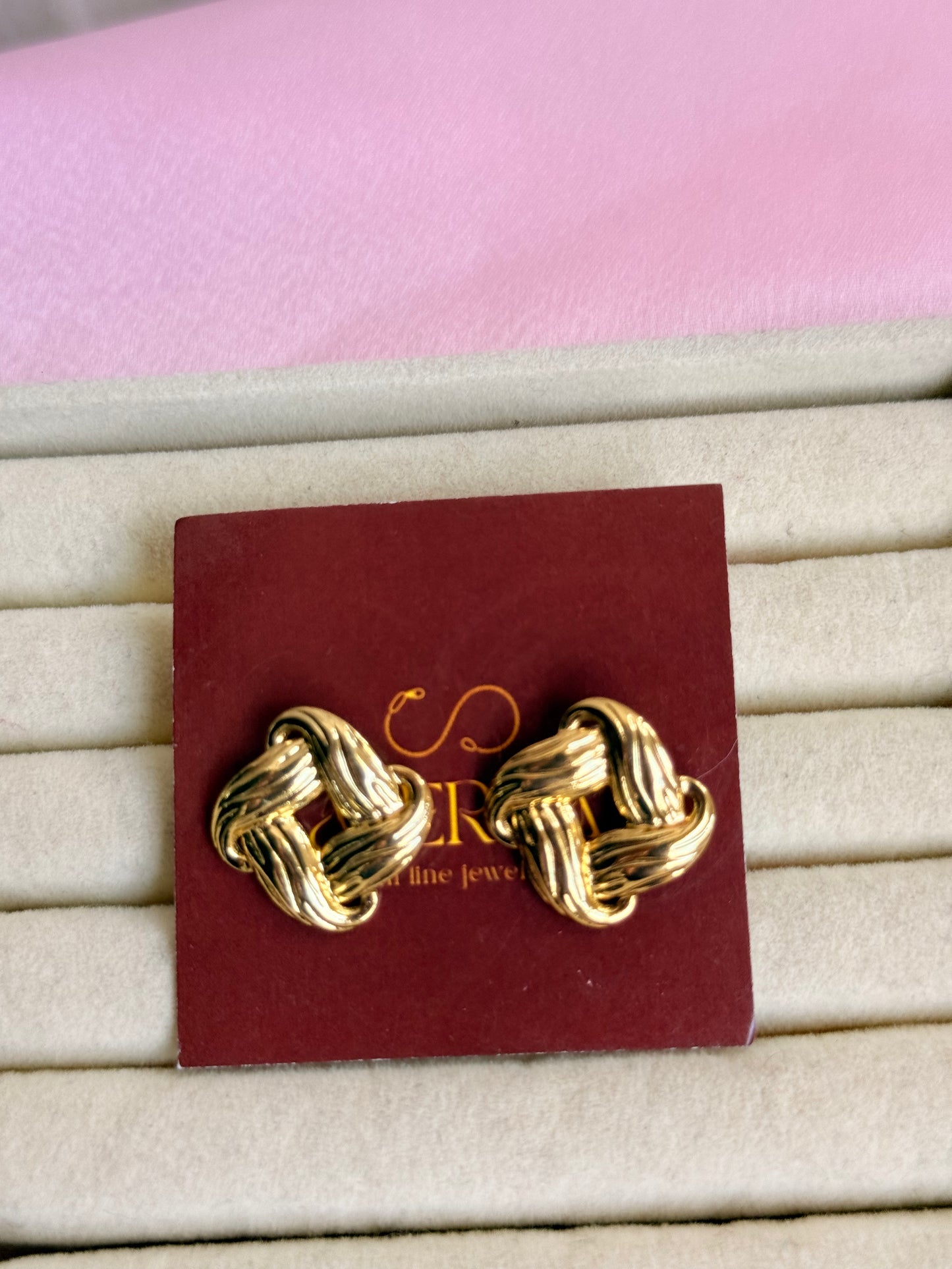 Knot style earrings