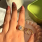 Royal heart stack ring