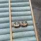 Noir hoops
