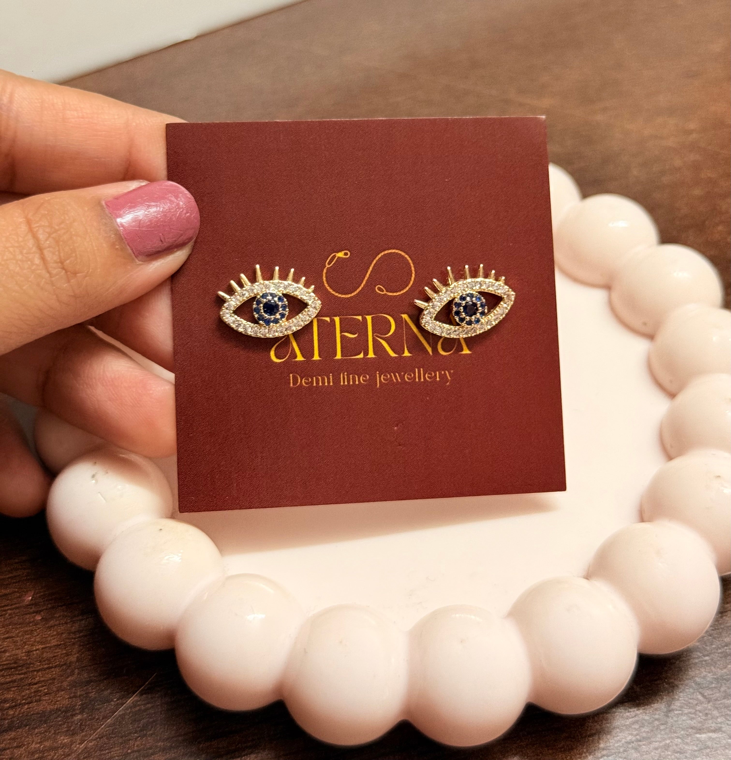 Evil eye studs