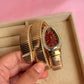 Serpent watch (maroon dial)