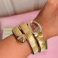 Serpent watch (maroon dial)