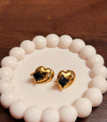 Midnight heart studs