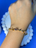 Pink& purple tulip bracelets