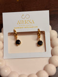 Midnight drop earrings