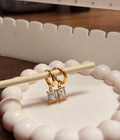 Crystal daisy earrings