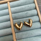 Chunky heart hoops