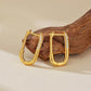 Crystal edge hoops