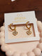 Daisy charm hoops