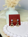 Celestial halo anti tarnish earrings elegant styling