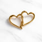 Chunky heart anti tarnish earrings bold statement style