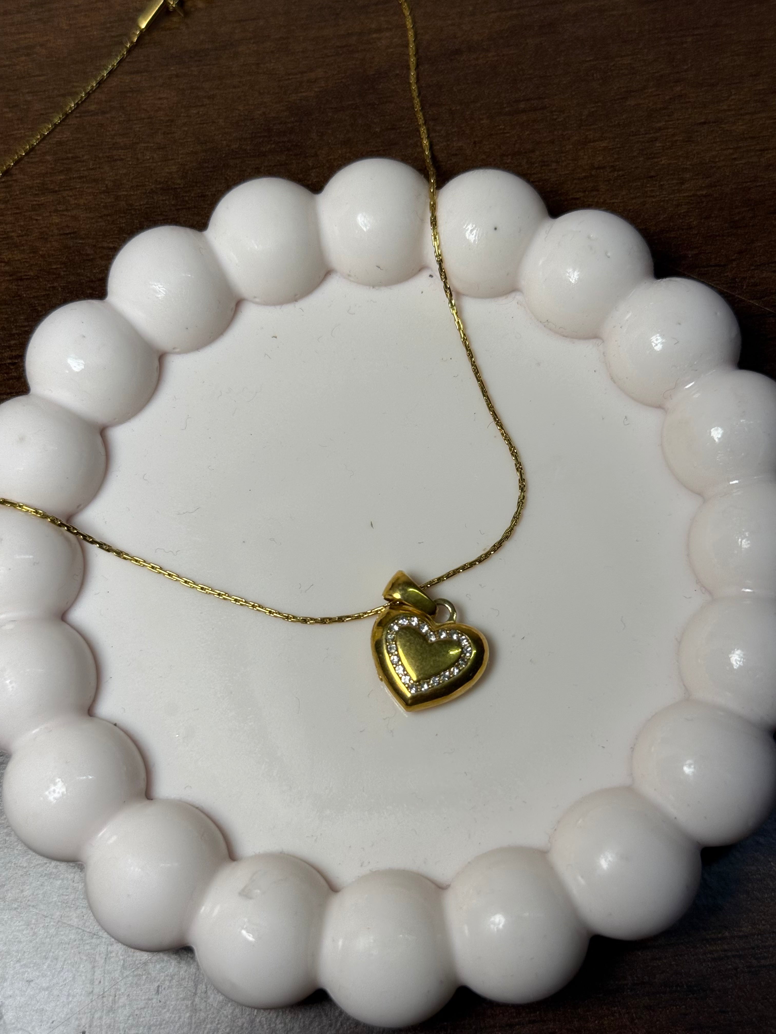 Minimal anti tarnish chain necklace for layering everyday wear