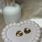 Hallow heart anti tarnish hoop earrings trendy wear