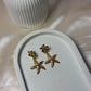 Hanging starfish anti tarnish earrings beach style