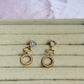 Celestial halo earrings