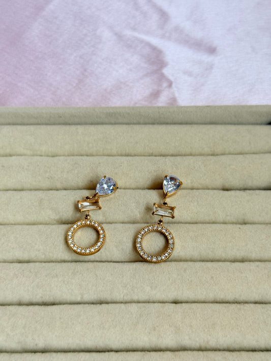 Celestial halo earrings