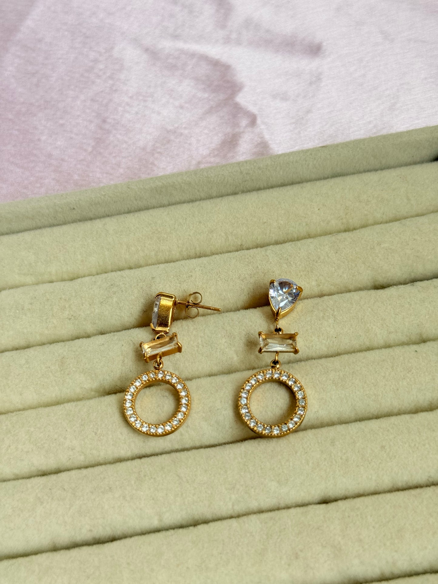 Celestial halo earrings