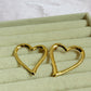 Chunky heart earrings