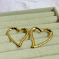 Chunky heart earrings