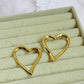 Chunky heart earrings