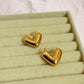 Chunky heart hoops