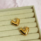 Chunky heart hoops