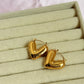 Chunky heart hoops