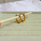 Crystal edge hoops