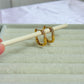 Crystal edge hoops
