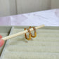 Crystal edge hoops