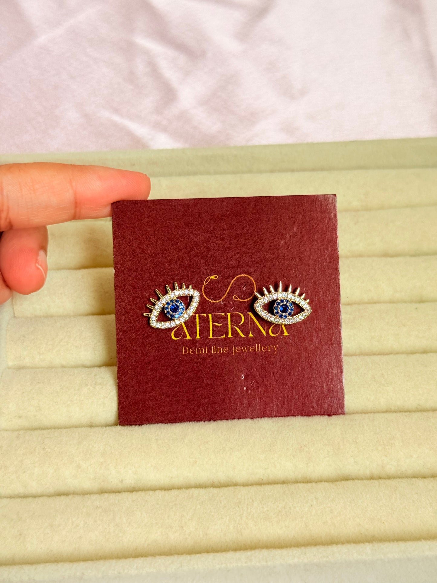 Evil eye studs