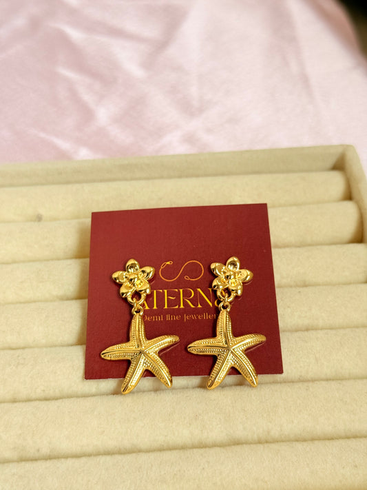 Hanging Starfish Earrings
