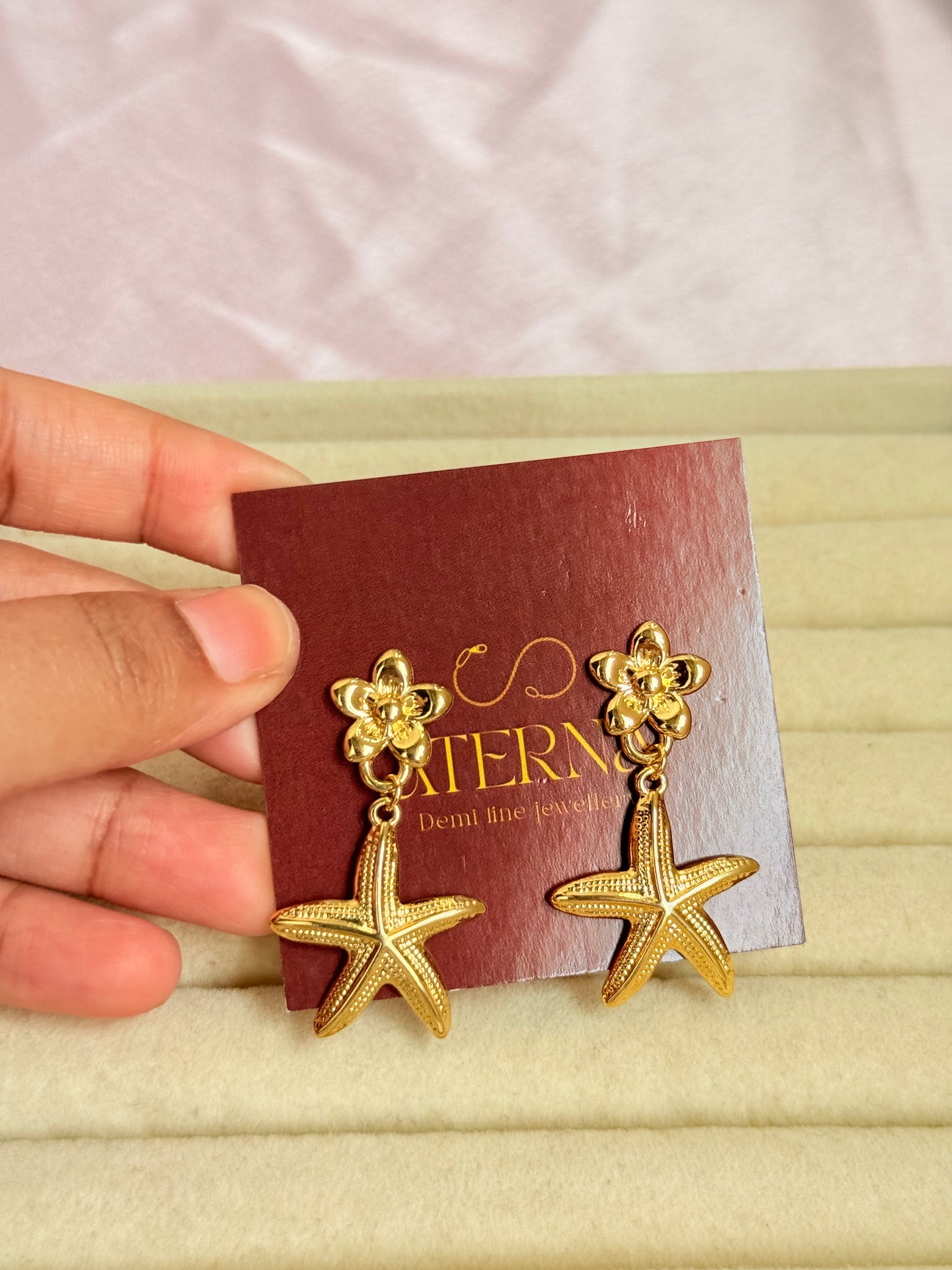 Hanging Starfish Earrings