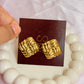 golden knot studs