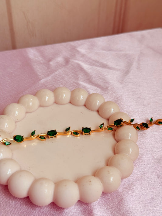 Green tulip bracelet