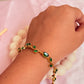 Green tulip bracelet
