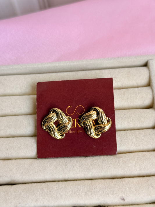 Knot style earrings