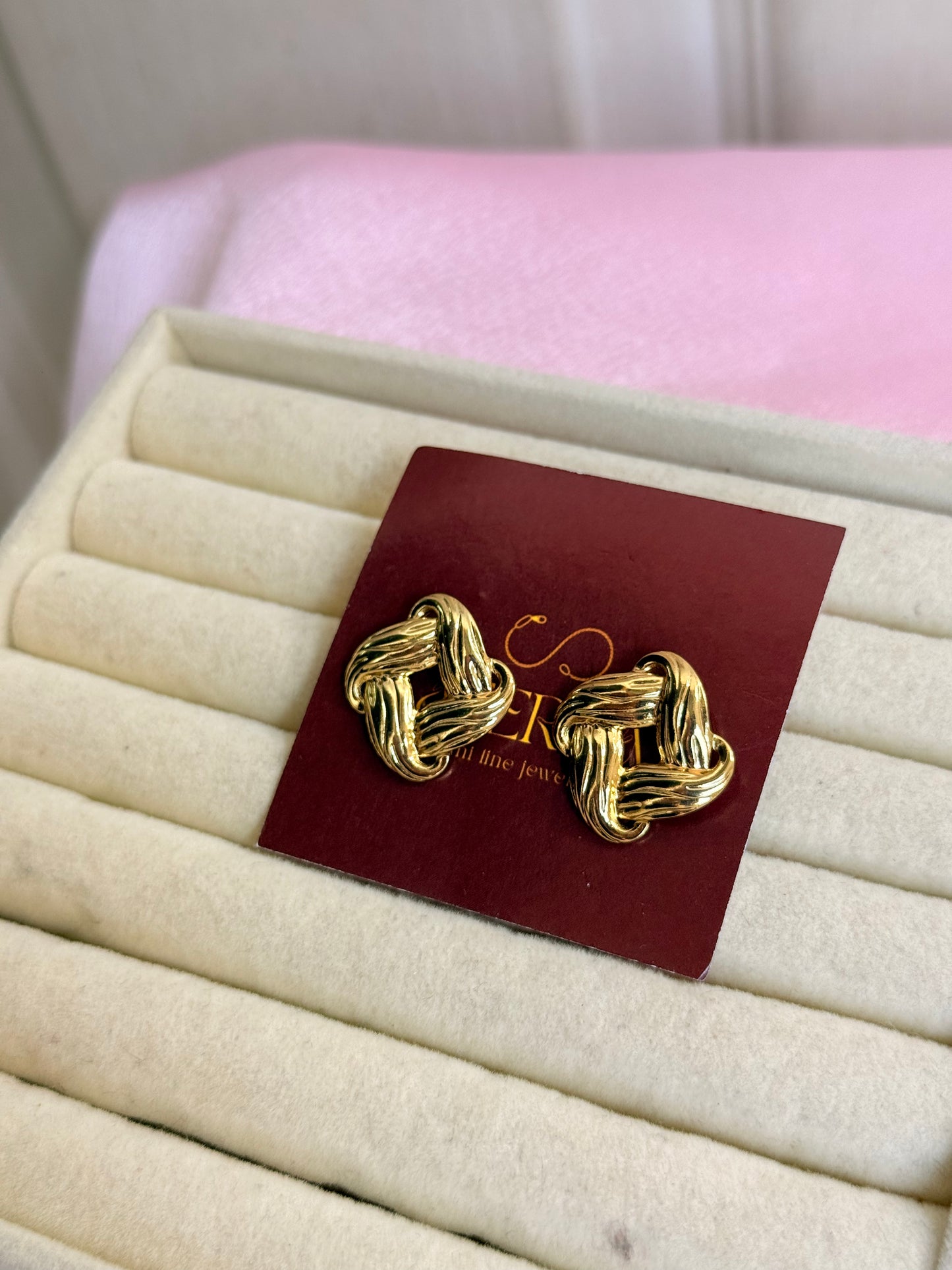 Knot style earrings