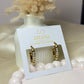 Luna pearl anti tarnish hoop earrings elegant wear