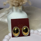 Regal dome anti tarnish stud earrings bold look