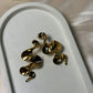 Serpentine flow anti tarnish statement earrings modern style