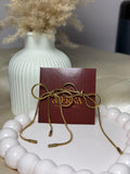 Bow drop anti tarnish earrings elegant styling