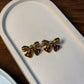 Bow anti tarnish earrings cute everyday wear