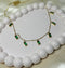 Emerald rounded anti tarnish necklace lightweight everyday jewelry