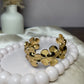 Floral anti tarnish cuff bracelet elegant feminine look